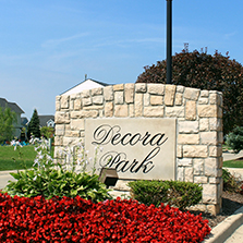 Photo of Decora Park Community Entrance Sign